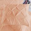 1Pcs Pinch Pleated Comforter, Super King Plus Size (120" x 120") Inch - 100% Microfiber with 400 GSM Soft & Breathable Comforter - Blush Solid view 3