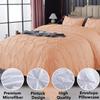 1Pcs Pinch Pleated Comforter, Super King Plus Size (120" x 120") Inch - 100% Microfiber with 400 GSM Soft & Breathable Comforter - Blush Solid view 4