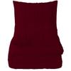 3Pcs Pinch Pleated Comforter Set, Oversized Super King Size (120" x 98") Inch - 100% Microfiber with 400 GSM Soft & Breathable Comforter - Burgundy Solid view 2