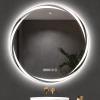 REIFNA Bathroom Mirror with LED Light,Dimmable with Touch Button,with Anti-Fog Function.Ra90 Light Strip,Soft and Eye-Protecting (Size : 80x80cm) view 1
