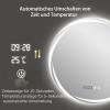 REIFNA Bathroom Mirror with LED Light,Dimmable with Touch Button,with Anti-Fog Function.Ra90 Light Strip,Soft and Eye-Protecting (Size : 80x80cm) view 4