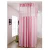 LXHELIVERY Modern Beauty Salon Partition Curtain Light-transmitting Divider Protection Screen, with Bendable Track Curtain System - Used in Office Beauty Salons, (Color : Pink, Size : 3.8 * 2.7m) view 1