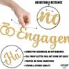 KatchOn, Gold Glitter Happy Engagement Banner - 10 Feet, No DIY | Engagement Party Decorations | Party Banner | Engaged Banner, Bachelorette Party Decorations view 4