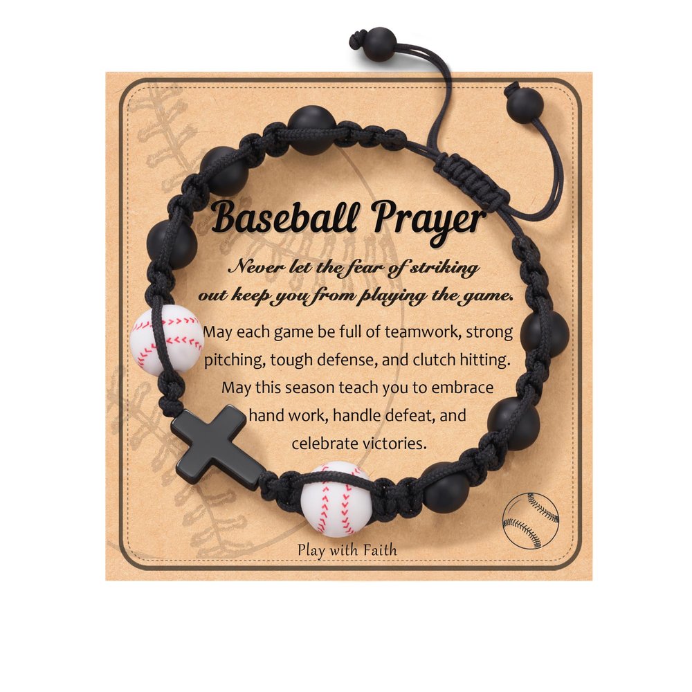 HGDEER Teen Gifts, Baseball Gifts, Baseball Bracelets Accessories Stuff for 7/8/10/11/12/13 Year Old Teen Son Grandson Friend Gift Ideas