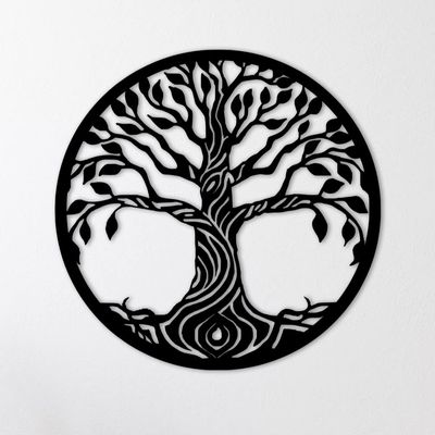 Metal Wall Art, Perfect Tree Of Life Wall Art, Metal Wall Decor, Unique Gift Idea For Room Decor, Bedroom Decor, Home Decor, Outdoor Decor, Wall Art For Living Room (Tree15, 30")