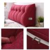 BOSUGE Large Bolster Triangular Headboard Pillow-Large Bolster Headboard Pillow,Ergonomic Reading Bed Rest Pillow for Back Pain Relief & Cool Sleep,Soft Firm Headboard Pillow (Pink, Full) view 3