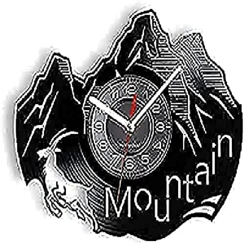 Wall Clock 12 Inch Retro Home Watches Wildlife Music Album Clock Wall Clock Mechanism Clock Clock Mechanism