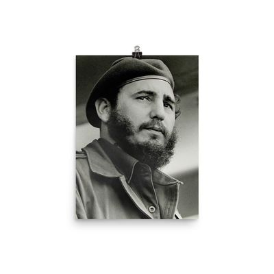 Fidel Castro Poster- Wall Art for Home Decor Office Living Room Bedroom, No Frame, Range of Sizes