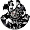 Mermaid Vinyl Record Wall Clock Design Decorative Kids Room 3D Clocks Watch Home Decor view 1