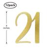 Gold Glitter 21 Cut-Out Numbers, 21st Birthday Party Anniversary Decorations DIY Essentials view 2