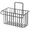 Cabilock Hanging Drain Basket Kitchen Organizer for Spice Bottles and Brushes Nail Iron Storage Holder for Kitchen and Bathroom and Space-saving Design Black view 1