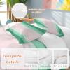 Cal King Abstract Duvet Cover Set,Washed Soft Microfiber Bed Comforter Duvet+Cover Sets with Ties/Zipper,Bedding Quilt Duvet Covers Pillow Cases for Girls,Boys Summer Ocean Beach Minimalist Water Line view 2