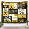 Softball Kids Tapestry,Ball Sports Games Competition Wall Tapestries,Girls Boys Adults Bedroom Decor,Geometric Plaids Fashion Wall Hanging,Yellow Bright Home Wall Decor,XLarge 70.9 x 92.5 Inches view 1