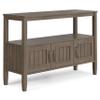 SIMPLIHOME Lev SOLID WOOD 48 Inch Wide Contemporary Console Table in Smoky Brown, For the Living Room, Entryway and Bedroom view 1