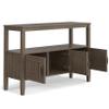 SIMPLIHOME Lev SOLID WOOD 48 Inch Wide Contemporary Console Table in Smoky Brown, For the Living Room, Entryway and Bedroom view 3