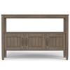 SIMPLIHOME Lev SOLID WOOD 48 Inch Wide Contemporary Console Table in Smoky Brown, For the Living Room, Entryway and Bedroom view 4