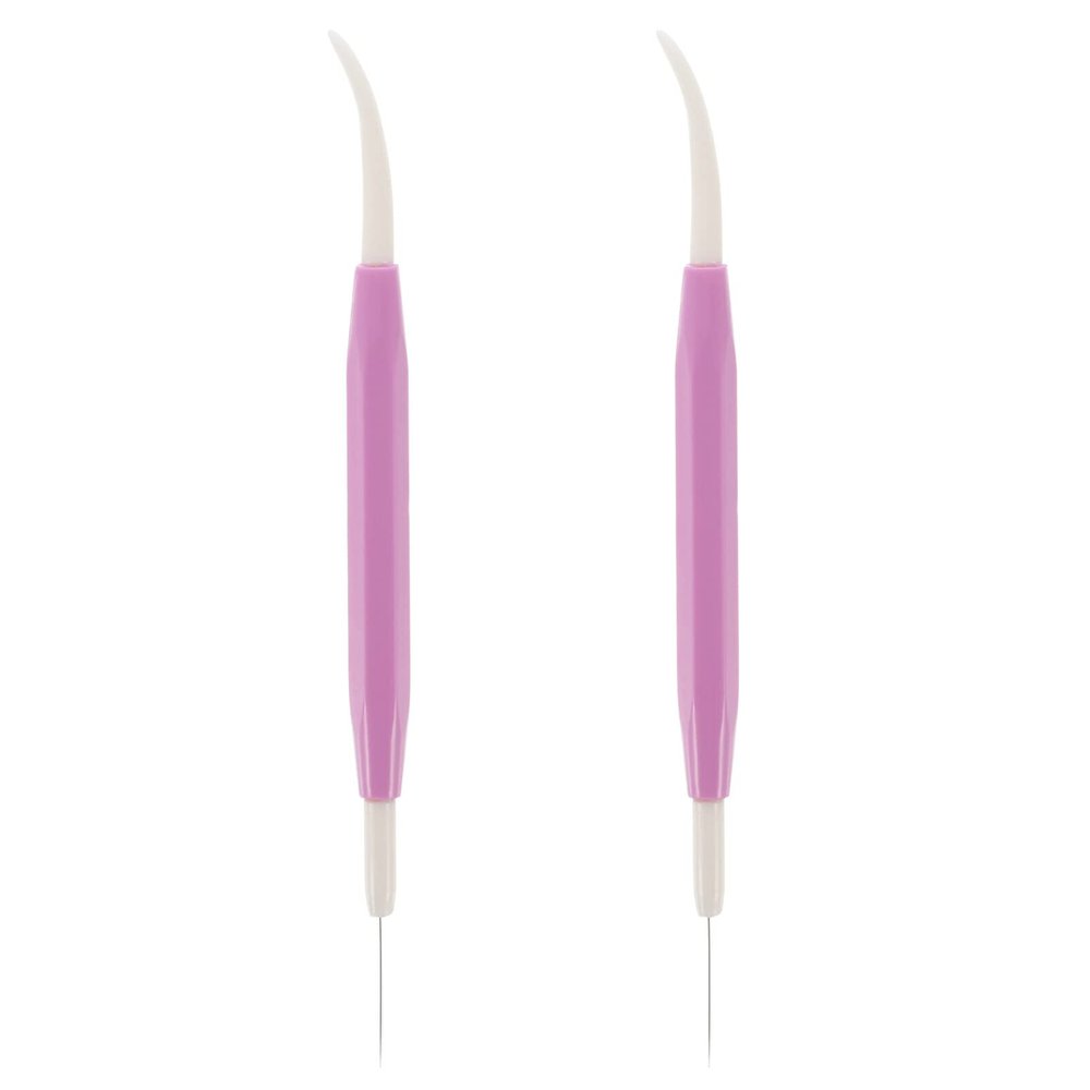 CALLARON Icing Needle 2pcs Baking Biscuit Sugar Needle Lightweight Random Color