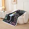 Dance Lovers Kids Throw Blanket,Ballet Dancer Silhouette Bed Blanket for Girls Boys Adults,Colorful Starry Sky Dreamy Fleece Blanket,Fashion Romantic Fuzzy Blanket,Queen Size (90 x 90 Inches) view 2