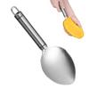 Alipis Mango Prep Tools, Stainless Steel Mango Slicer Spoon with Non-slip Handle, Fruits Divider Mango Cutter Mango Pitting Tool Pratical Kitchen Gadget with Hanging Ring view 1