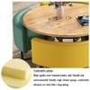 AzbroW Modern Conference Room Coffee Table with Chair, Hotel Table and Chair Combination Cafe Milk Tea Shop Reception Room 80cm Round Table 1 Table and 4 Chairs Set (Color : Combination Two) view 2