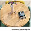 AzbroW Modern Conference Room Coffee Table with Chair, Hotel Table and Chair Combination Cafe Milk Tea Shop Reception Room 80cm Round Table 1 Table and 4 Chairs Set (Color : Combination Two) view 4