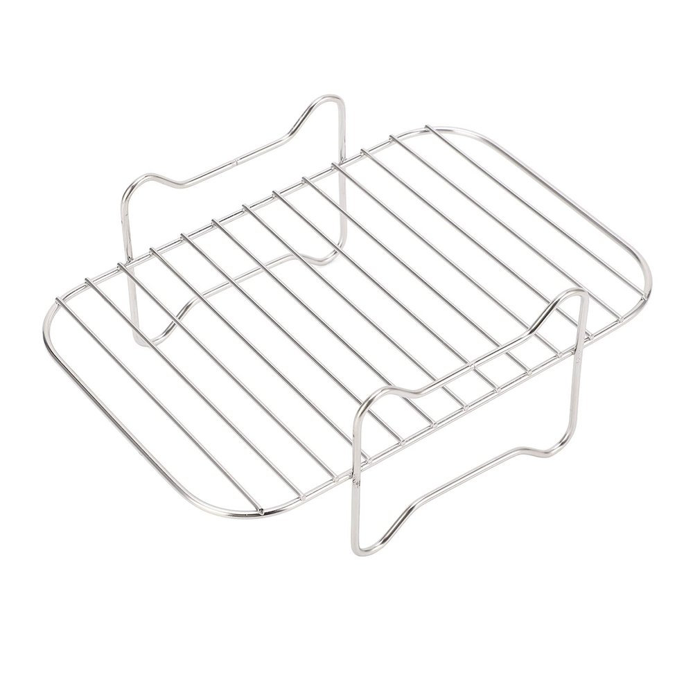 Fryer Rack, Air Fried Pot Accessories Rectangular Grilled Grilled Double Pot Accessories Oven Grilled Grill Stackable Racks Air Accessories