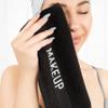 American Soft Linen, Makeup Remover Face Cloth, 100% Cotton Makeup Towels, 4 Packed Face Towels, 12x12 inches, Black view 4