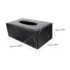 Cabilock Stylish Marble Tissue Box Holder Tissue Storage Box Sleek Design for Home Hotel and Office Use view 2