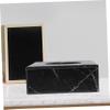 Cabilock Stylish Marble Tissue Box Holder Tissue Storage Box Sleek Design for Home Hotel and Office Use view 3