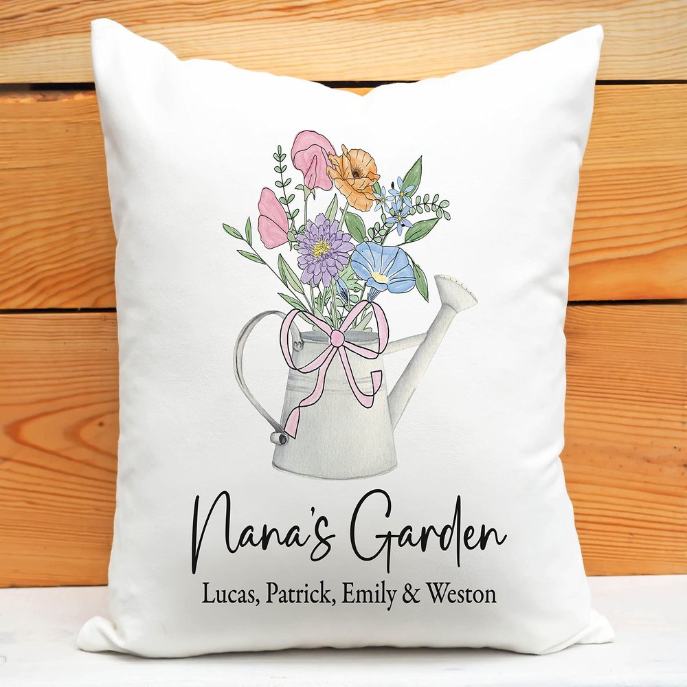 CANARY ROAD Birth Month Pillow | Gift For Mother Ideas | Birth Date Pillow | Grandchildren List | Mom Gift Mothers Day