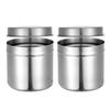 Alipis Stainless Steel Storage Canisters 2-Pack Airtight Food Containers for Coffee Tea Sugar and Seasonings - Compact 3.14X3.14X2.95In Kitchen Storage for Home and Restaurant view 1
