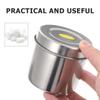 Alipis Stainless Steel Storage Canisters 2-Pack Airtight Food Containers for Coffee Tea Sugar and Seasonings - Compact 3.14X3.14X2.95In Kitchen Storage for Home and Restaurant view 2