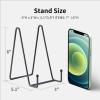 Kruodop 6 Inch Plate Stands for Display, 5 Pack Plate Holder Display Stand, Black Metal Frame Easel Holder Stand for Pictures,Book, Photo, Decorative Plate view 2
