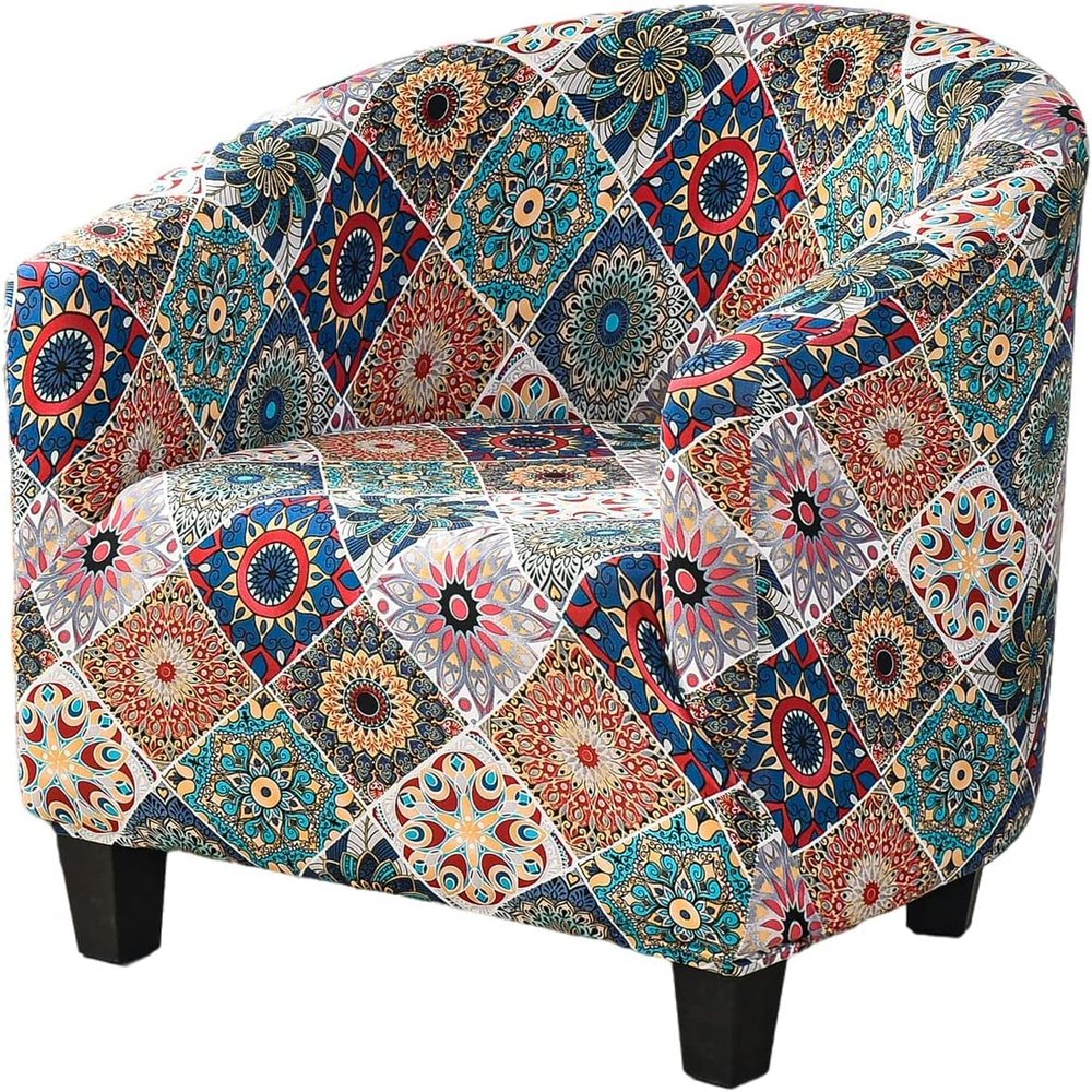 ALABOW Club Chair Slipcover Stretch Tub Chair Cover Barrel Armchair Cover Sofa Cover Furniture Protector for Living Room (Color : #3)