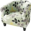 ALABOW Club Chair Slipcover Stretch Tub Chair Cover Barrel Armchair Cover Sofa Cover Furniture Protector for Living Room (Color : #15) view 1