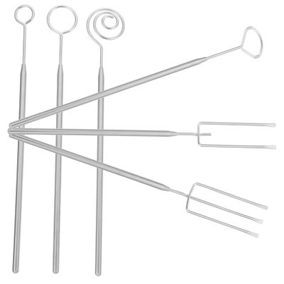 3-piece Chocolate Fork Set Cheese Dipper Tool Fondue Forks Long Handles Baking Supplies for Desserts