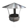 JUCCJUXIN Chimney Flue Cover,Flue Protector,Fireplace Chimney Caps,Round Roof Rain Cap, Chimney Rain Cap,Chimney Caps Roof Vent,Resistant Rain Cap,for Stove Outdoor,d10cm/3.94in view 2