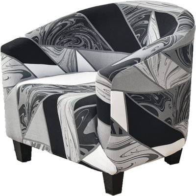 ALABOW Club Chair Slipcover Stretch Tub Chair Cover Barrel Armchair Cover Sofa Cover Furniture Protector for Living Room (Color : #63)