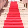 Red Stairway Rug, Wedding Aisle Runner Carpet Wear-Resistant Non-Slip Exhibition Carpet for Church Party Decoration Prom, Walkway Floor Mat Hallway Carpet Roll (Size : 1x10m) view 1