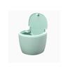 RUGOD Kitchen Bathroom Modern Plastic Mini Wastebasket Trash Can with Lid for Bathroom Vanity, Desktop Garbage view 1