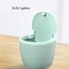 RUGOD Kitchen Bathroom Modern Plastic Mini Wastebasket Trash Can with Lid for Bathroom Vanity, Desktop Garbage view 3