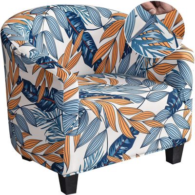 ALABOW Club Chair Slipcover Stretch Tub Chair Cover Barrel Armchair Cover Sofa Cover Furniture Protector for Living Room (Color : #24)
