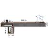 IBOWZ Floating TV Stand Cabinet Floating Tv Shelf,with Drawer,Tv Shelf Wall Mounted with Open Storage,Hanging Tv Cabinet for Cable Boxes Routers DVD Players view 2