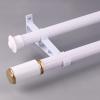 TEN-HIGH Curtain Rods 3.28ft, 2 Pack Anti-noise Curtain Rods for Windows,Aluminium Curtain Pole with Connectors Brackets for Living Room, Bathroom, Bedroom(White Color, Thickness: 1.8mm) view 1