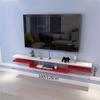 IBOWZ Floating TV Stand Cabinet Media Console Floating Shelves,Tv Shelf Wall Mounted Hanging Tv Cabinet for Cable Boxes Routers Remotes DVD Players view 2