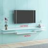 IBOWZ Floating TV Stand Cabinet Floating TV Stand Cabinet,Wood Multimedia Storage Shelf,Entertainment Floating Wall Unit Hanging TV Console for Living Room Bedroom view 2