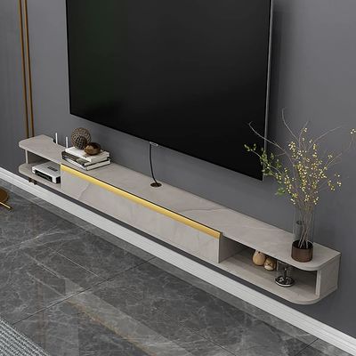 IBOWZ Floating TV Stand Cabinet Wall Mounted Media Centre,Wall Hanging Tv Cabinet Large Capacity,Narrow and Small Apartment Simple Floating Entertainment Unit