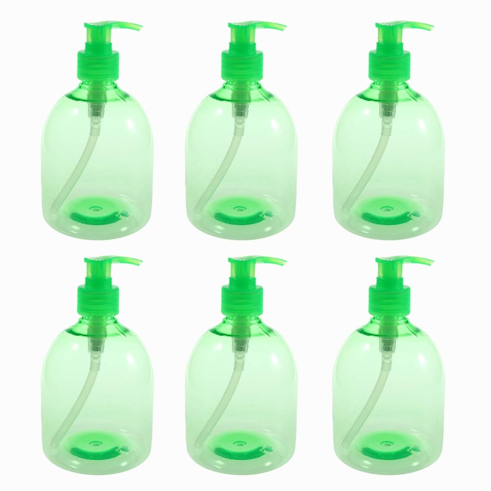 MARURY 6PCS Plastic Hand Soap Dispenser Pump,Empty Refillable Shampoo Dispenser Bottle for Bathroom Countertops Kitchen Liquid Hand Soap Dispenser