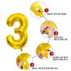 3 Number Balloon Gold 40 inch Big Foil Mylar 3rd Balloons for 3 Year Old Boy Girl Birthday Party Decorations Wedding Anniversary Events Supplies view 3