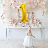 3 Number Balloon Gold 40 inch Big Foil Mylar 3rd Balloons for 3 Year Old Boy Girl Birthday Party Decorations Wedding Anniversary Events Supplies view 4